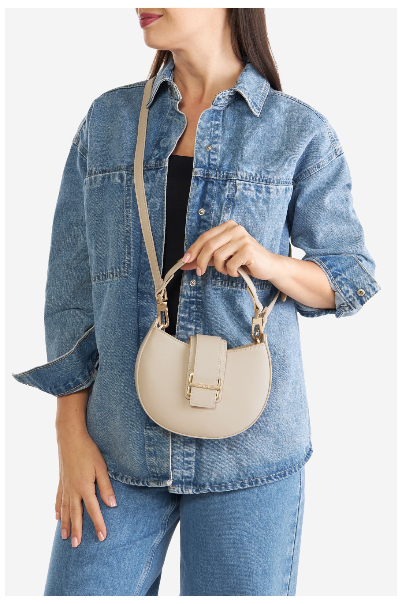 Дамска чанта Gino Rossi 1-3 БЕЖОВ