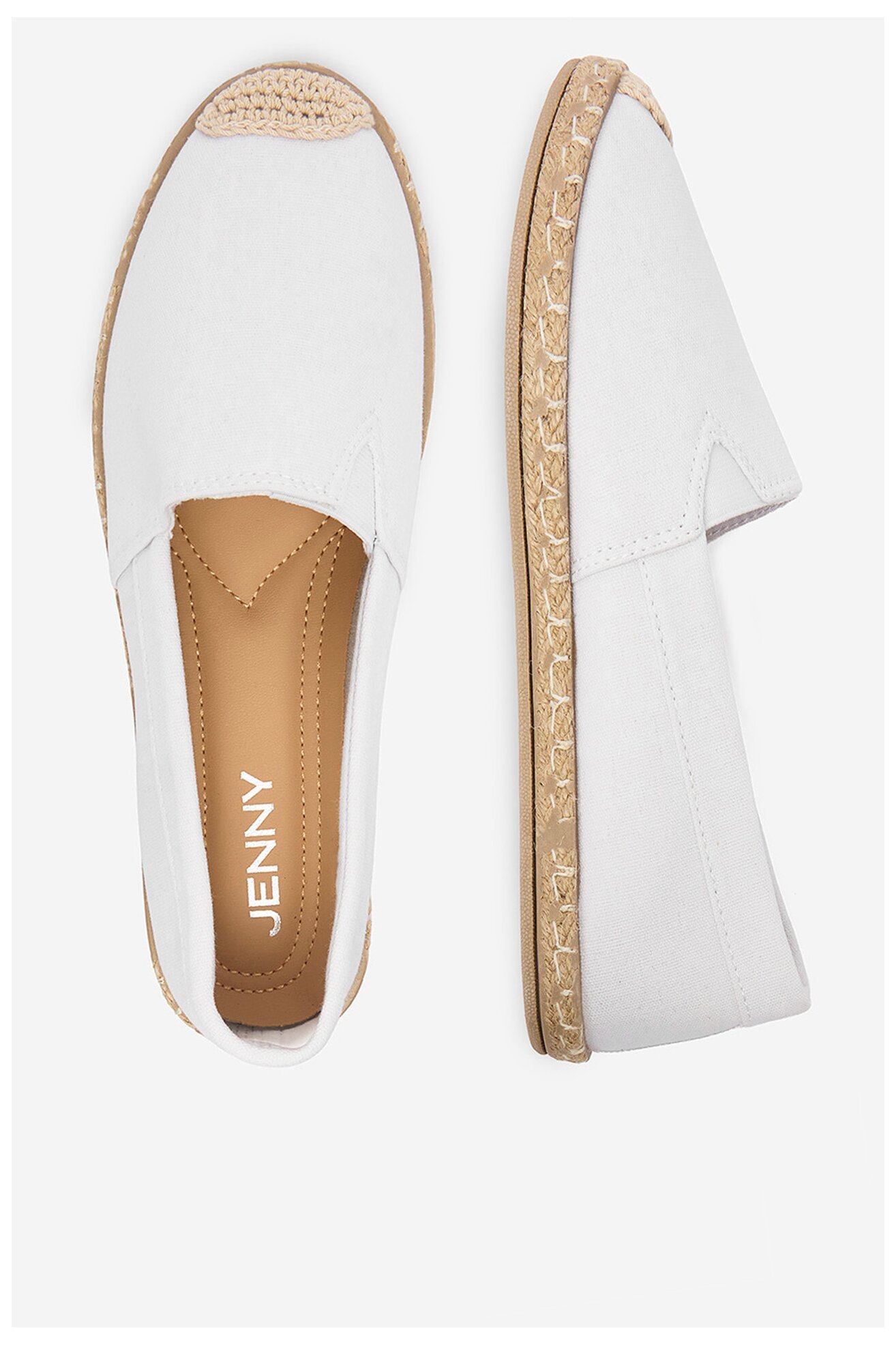 Espadryle Jenny CEO-WSK1609-20 Biały