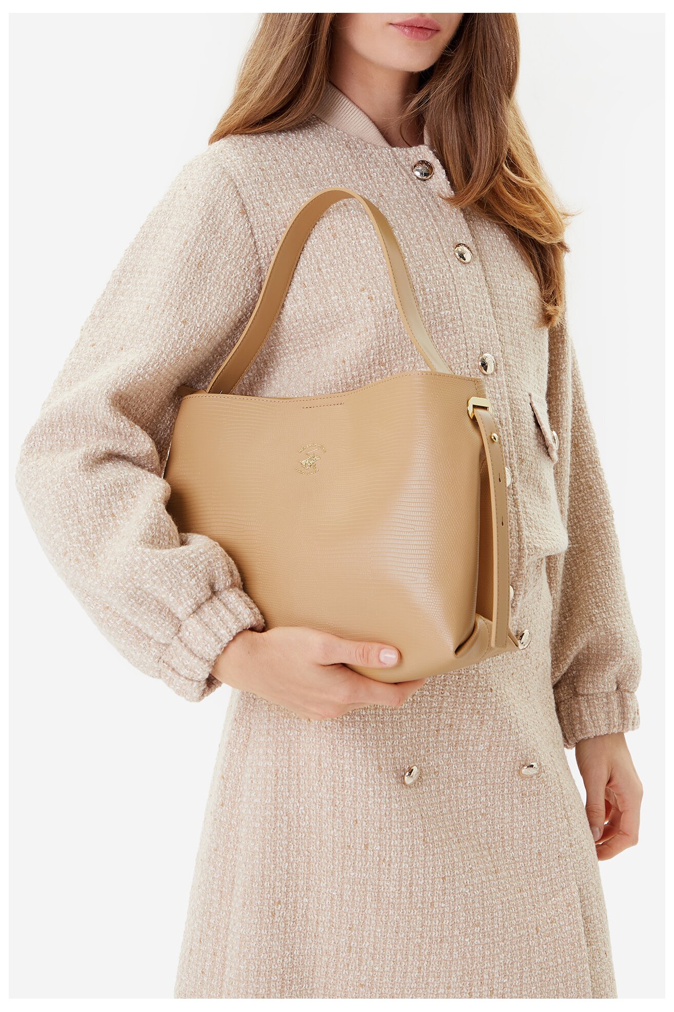 Kézitáska Beverly Hills Polo Club BHPC-W-04-A23 BÉZS