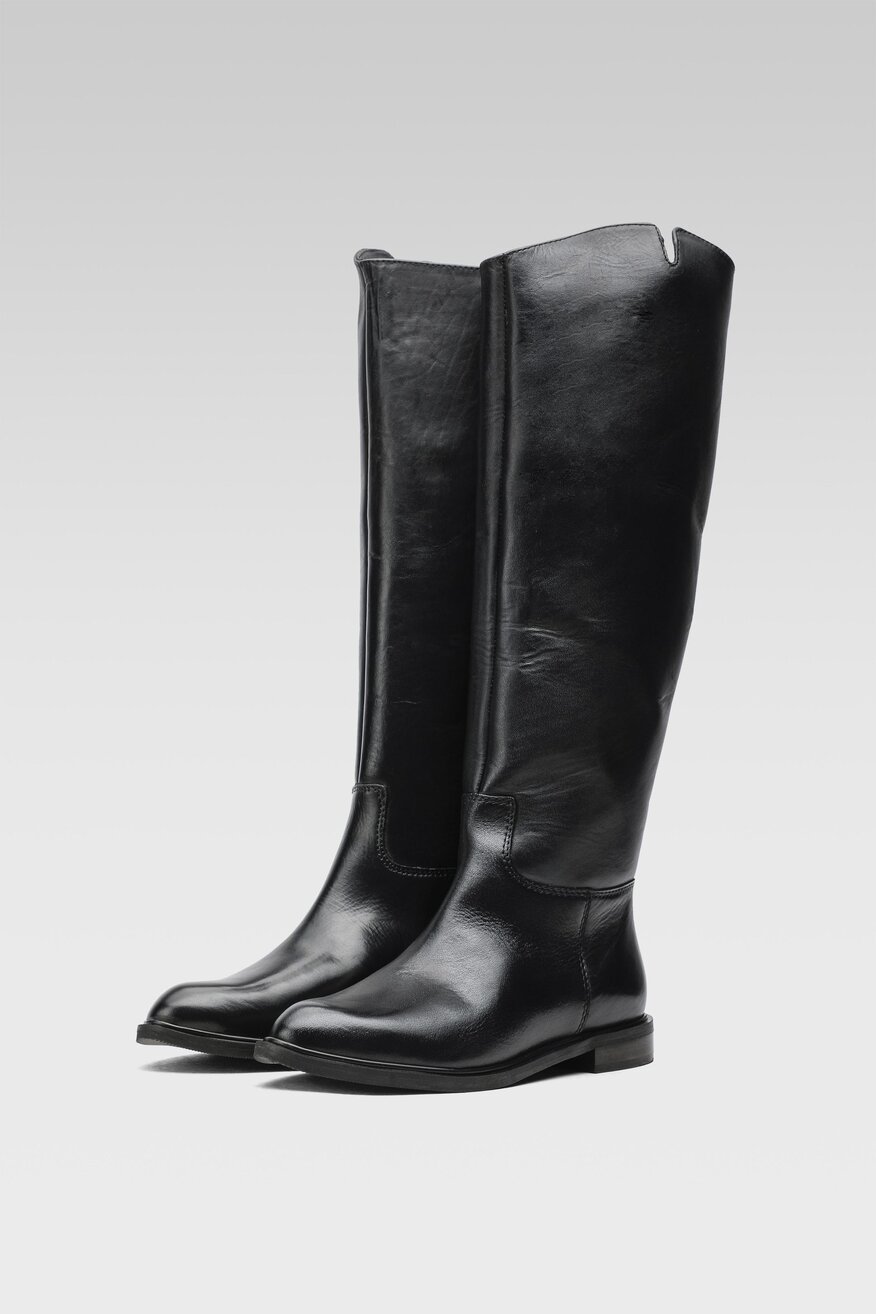 
                SIMPLE - Kozaki czarne - 2230032349565