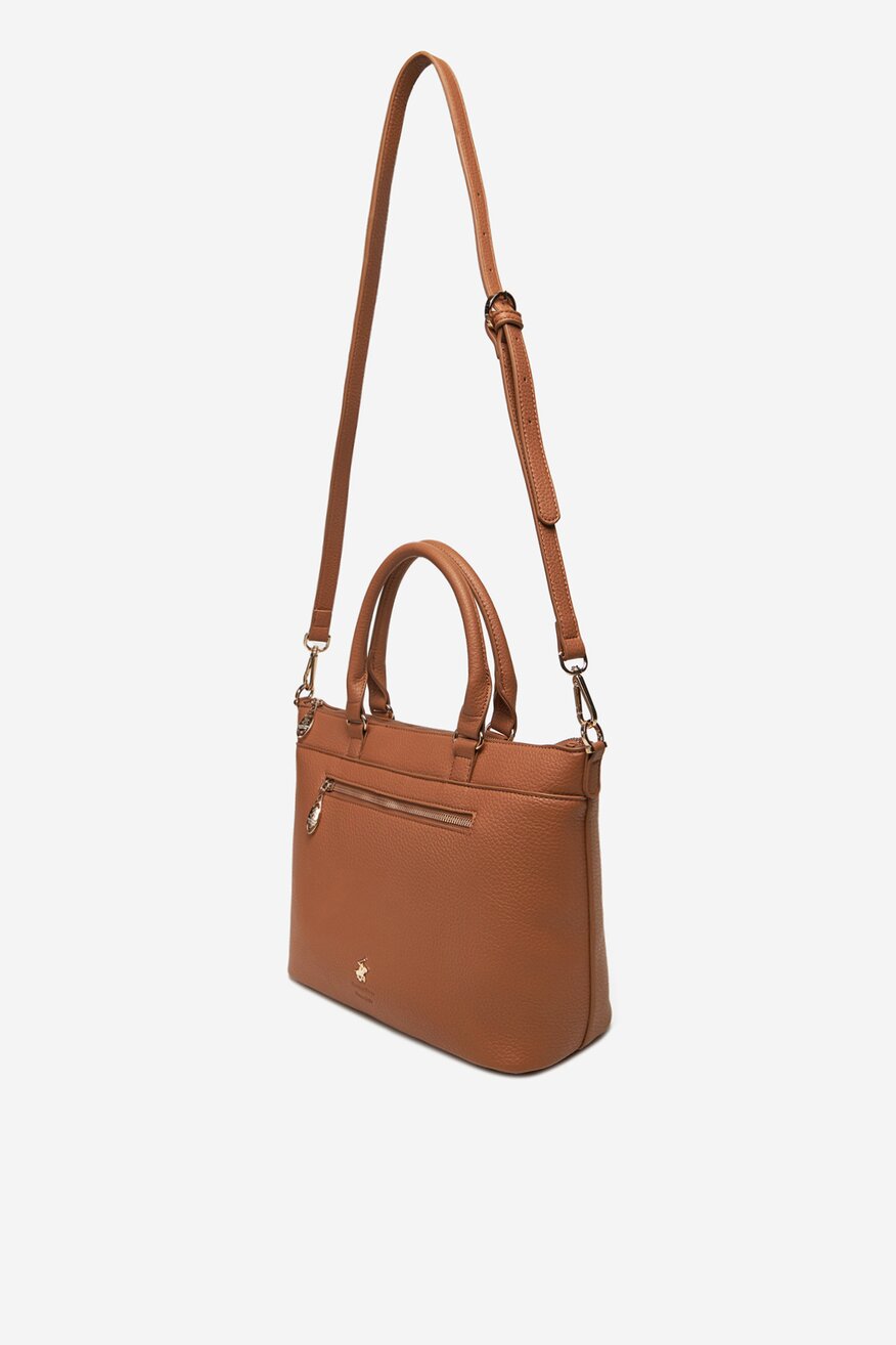 Geantă de mână Beverly Hills Polo Club CREM - 5906751281659