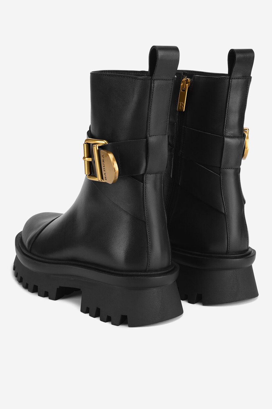 Badura - Botki skórzane - 5905588787365