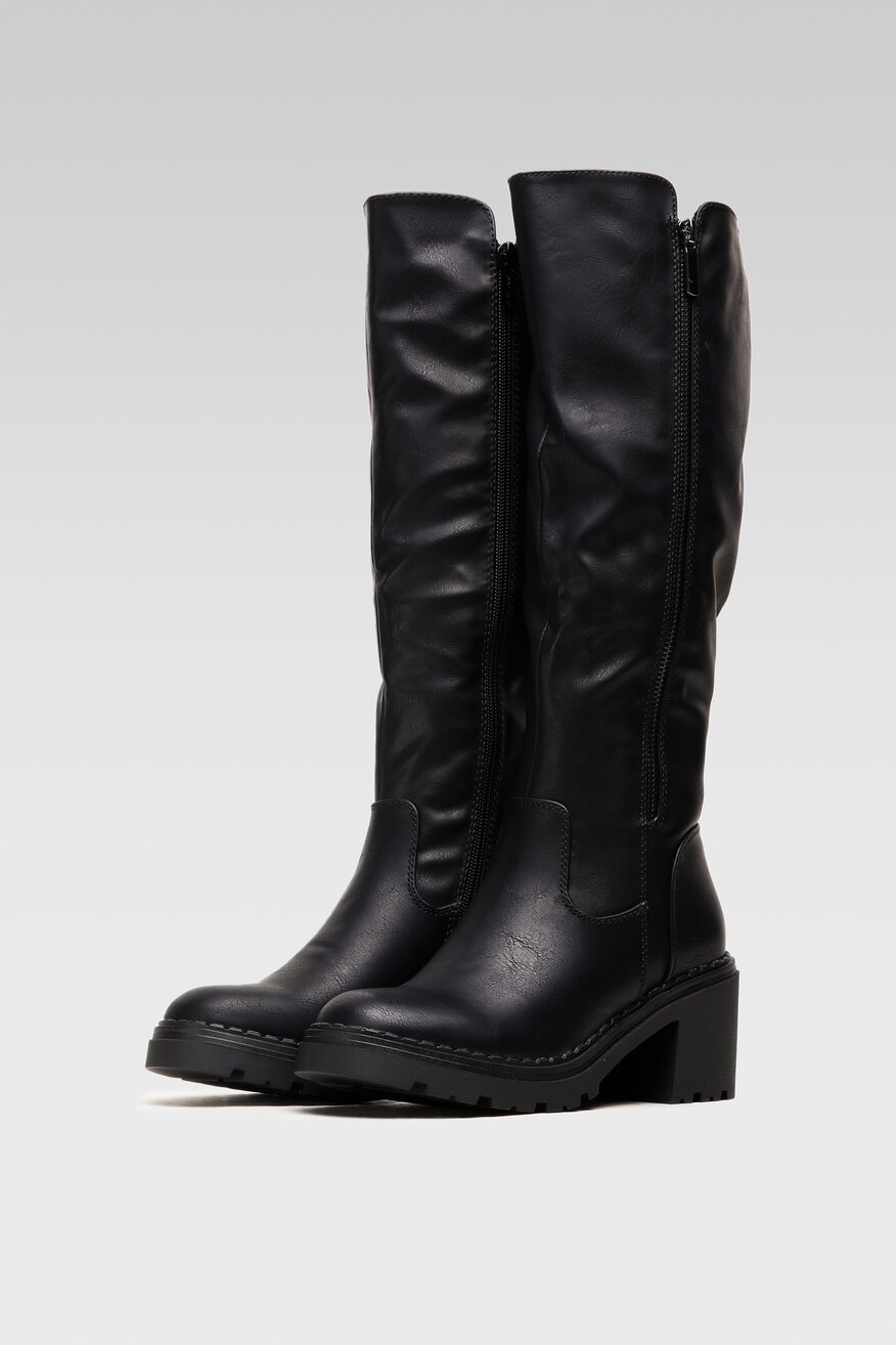 
                Jenny Fairy - Kozaki czarne z suwakiem - 5904248100469