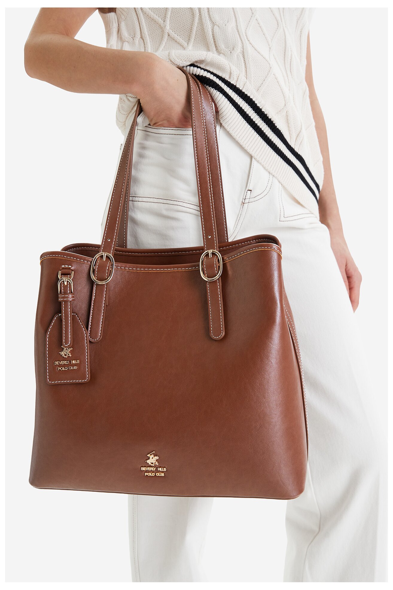 Сумка З Ремінцем Beverly Hills Polo Club EO-BHPC-C-010-09 КОРИЧНЕВИЙ