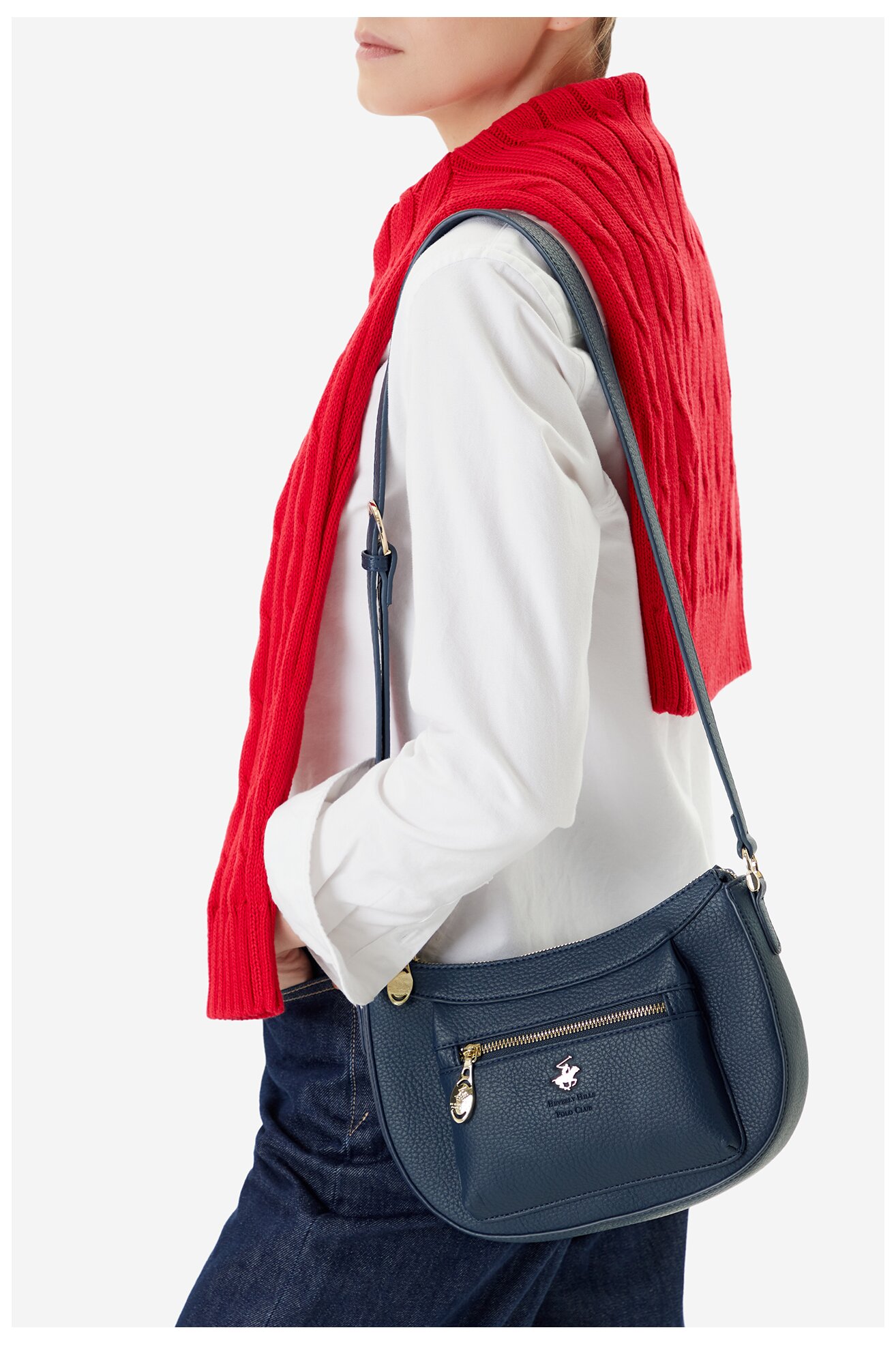 Kézitáska Beverly Hills Polo Club C-BHPC-L-017-08 SÖTÉTKÉK