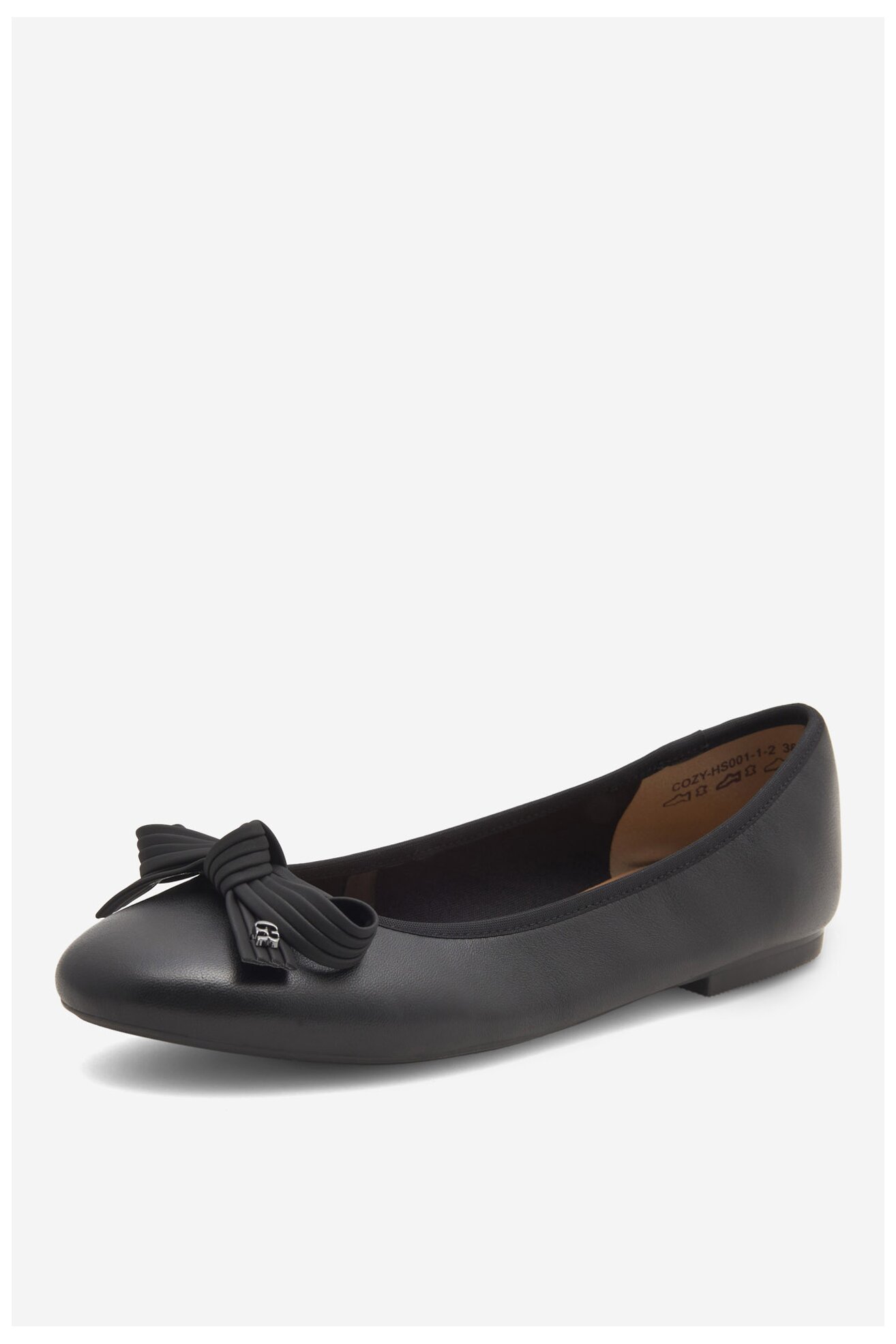 Baleriny Gino Rossi COZY-HS001-1-2 Czarny