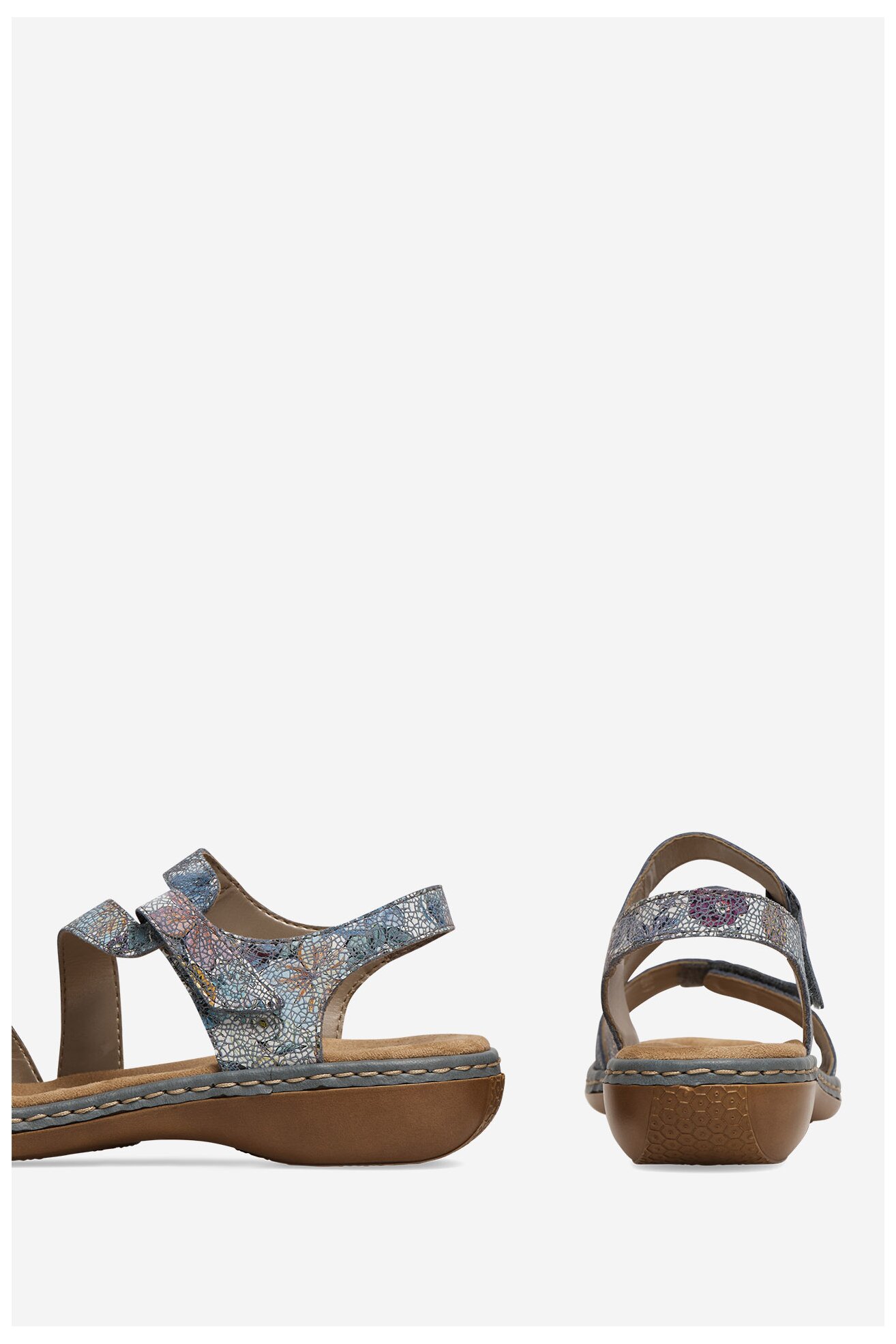 Sandały Rieker 659C7-90 Niebieski