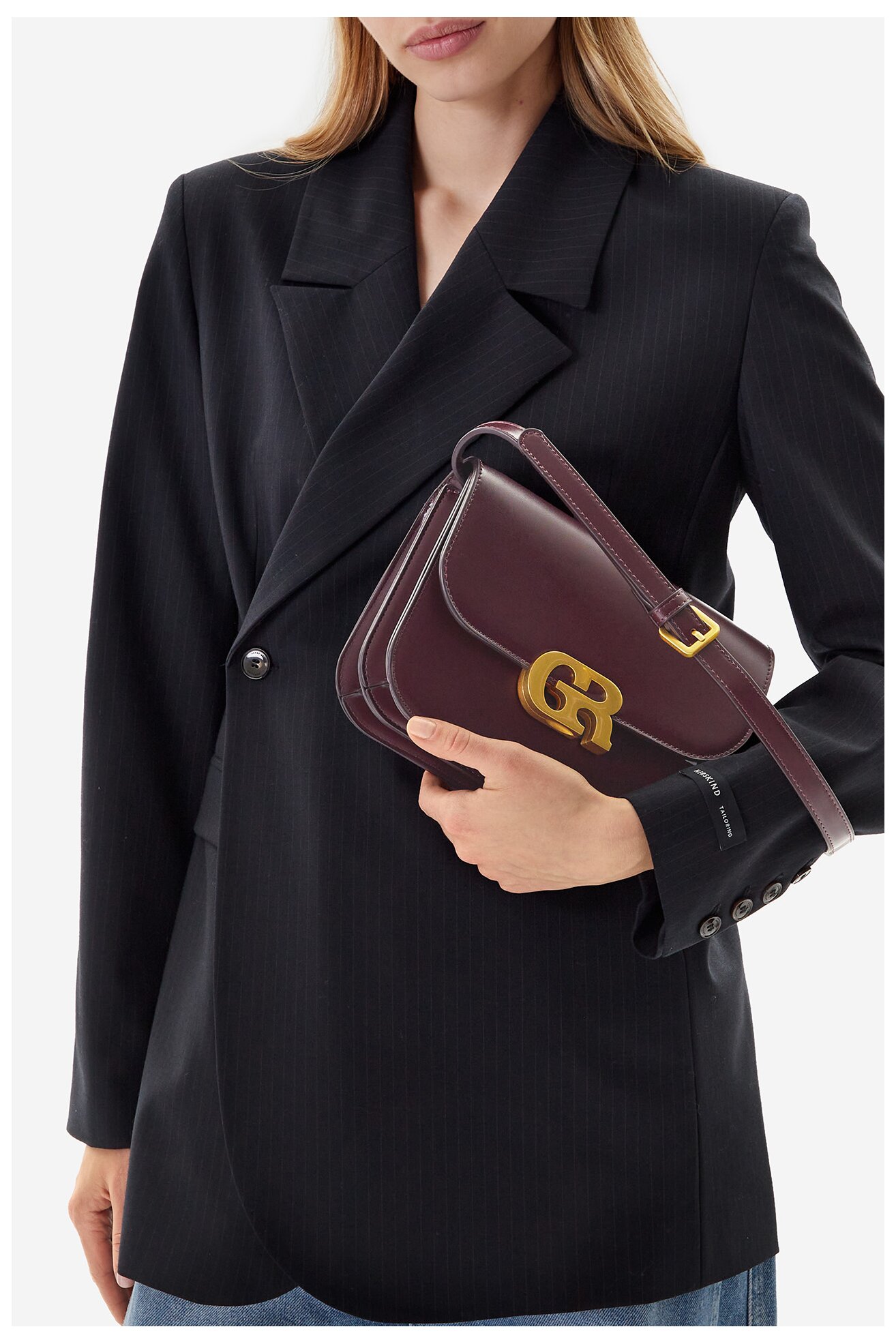 Geantă de mână Gino Rossi CEO-LINA-KQ44 GRENA ÎNCHIS