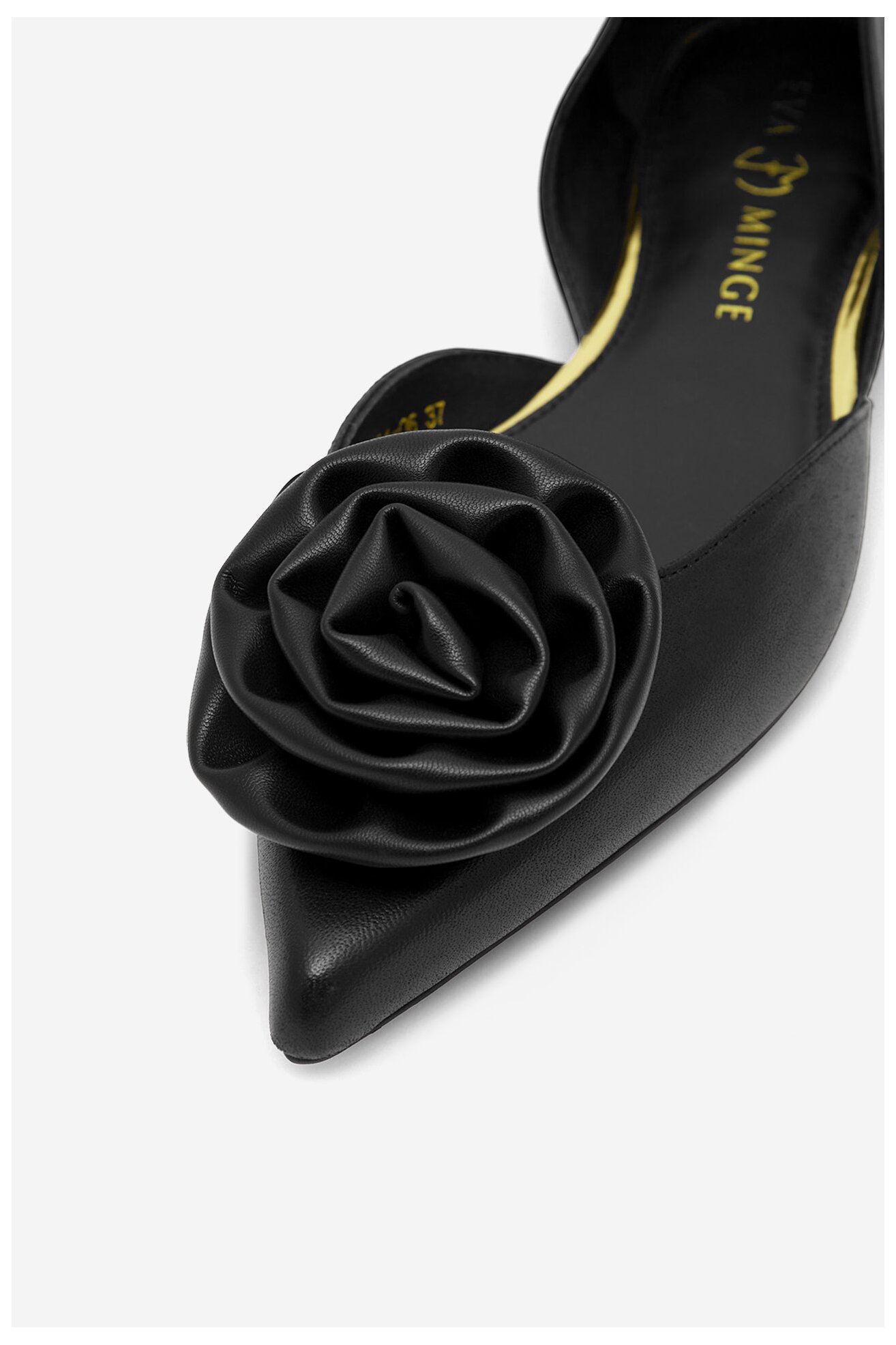 Baleriny EVA MINGE FORBES-V1521-06 Czarny