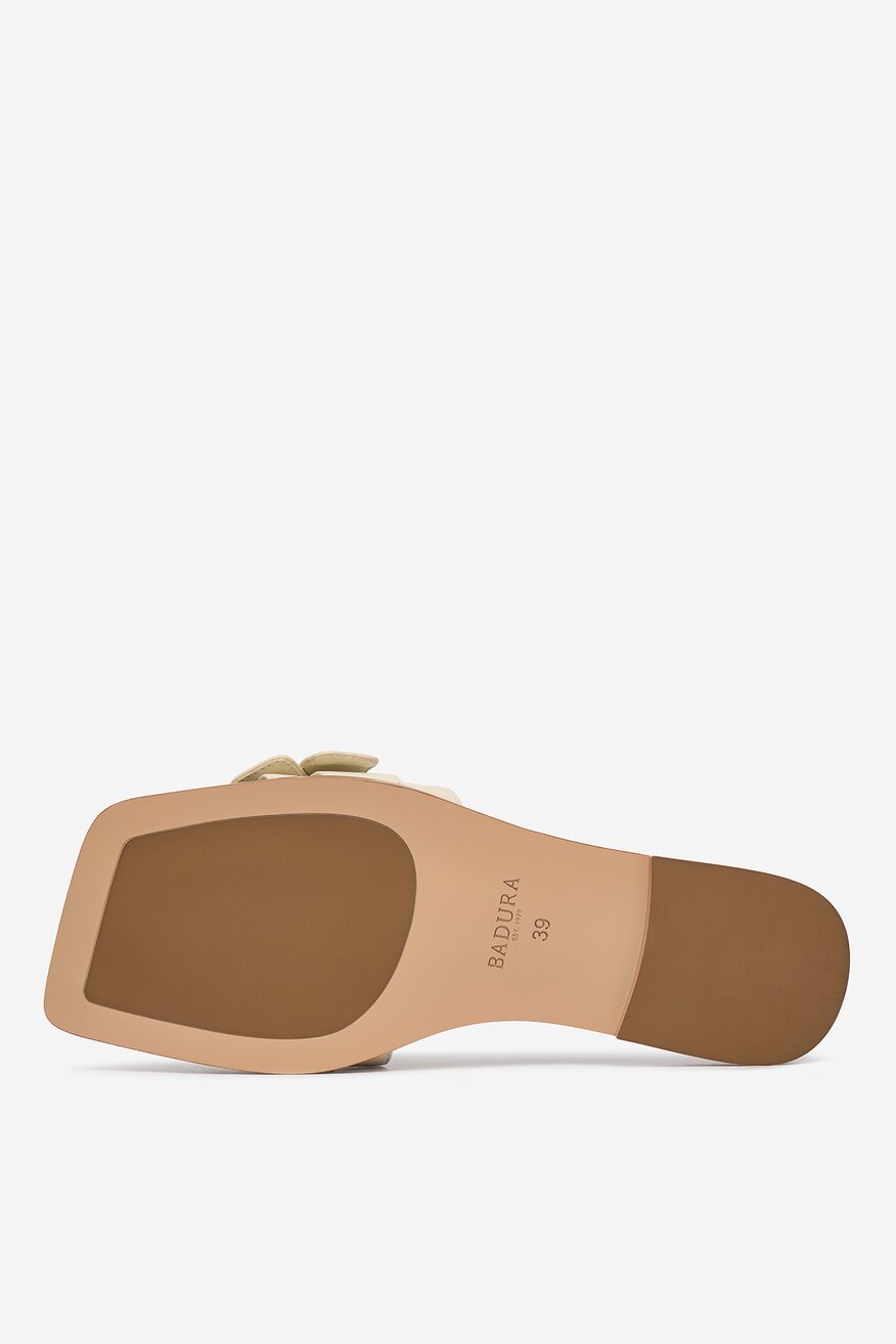 Badura - Klapki skórzane - 5906751818282