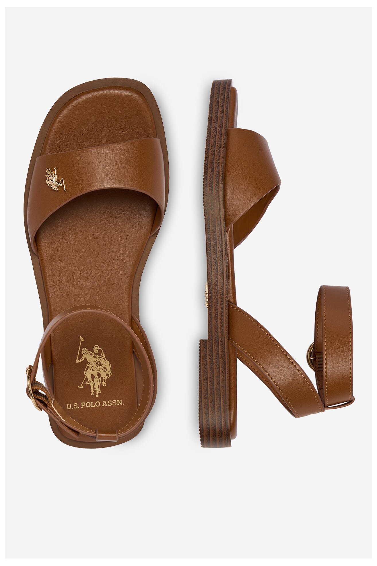 Sandały U.S. POLO ASSN. EO-MARINA001W/6Y1 Camel