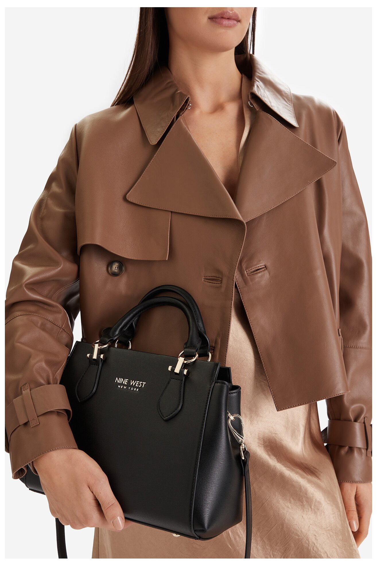 Дамска чанта NINE WEST EO-LUMINA-LX10278 ЧЕРЕН