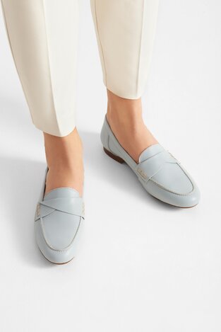 Мокасини Gino Rossi AMBRA-23455NAP СВІТЛО-ГОЛУБИЙ