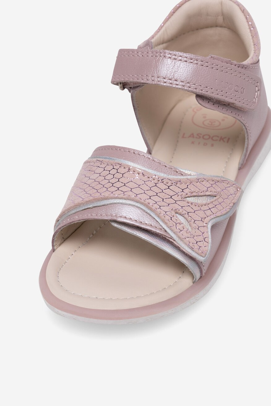 
                Lasocki Kids - Sandały skórzane na rzepy - 5905588478072