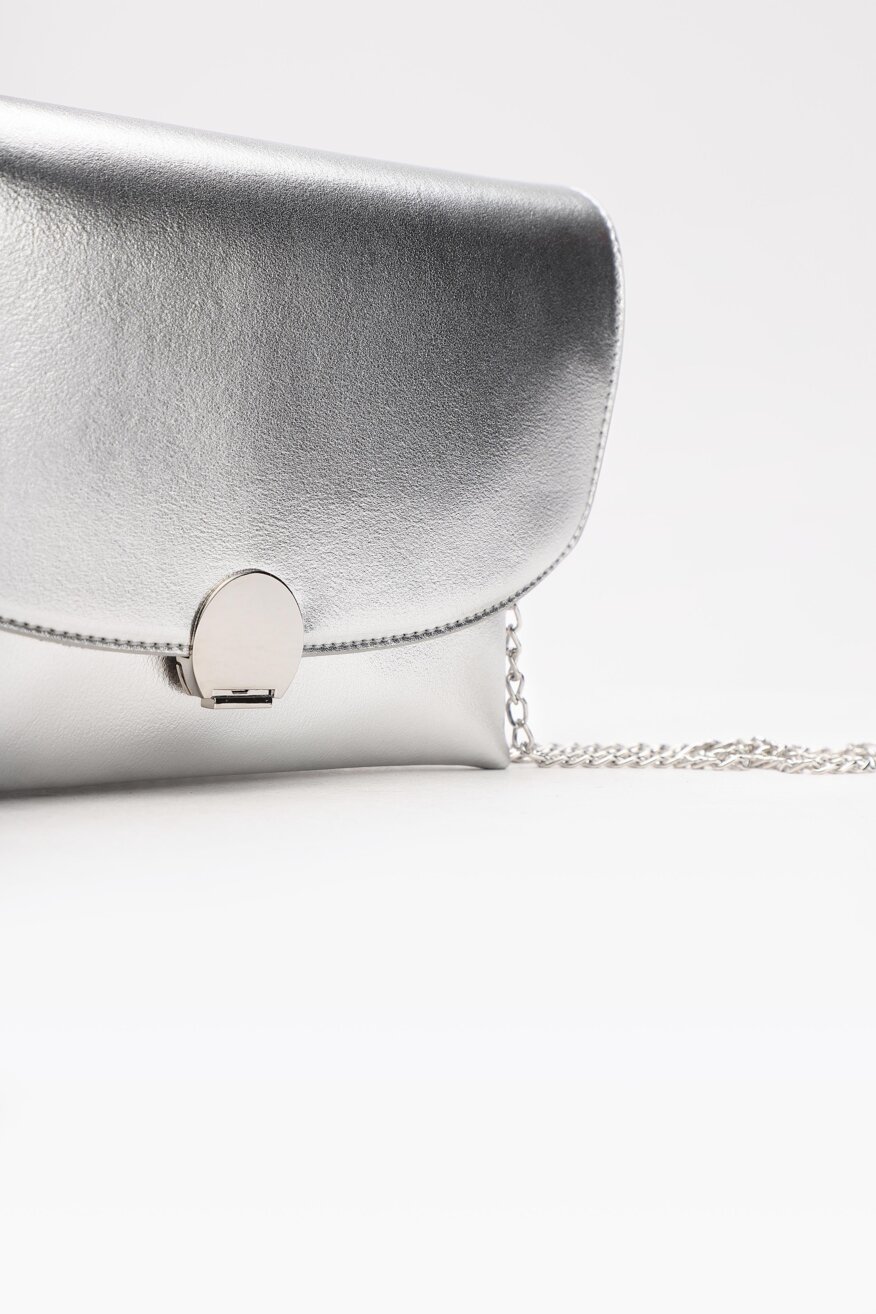 
                Jenny Fairy - Torebka metaliczna srebrna - 5903698185736