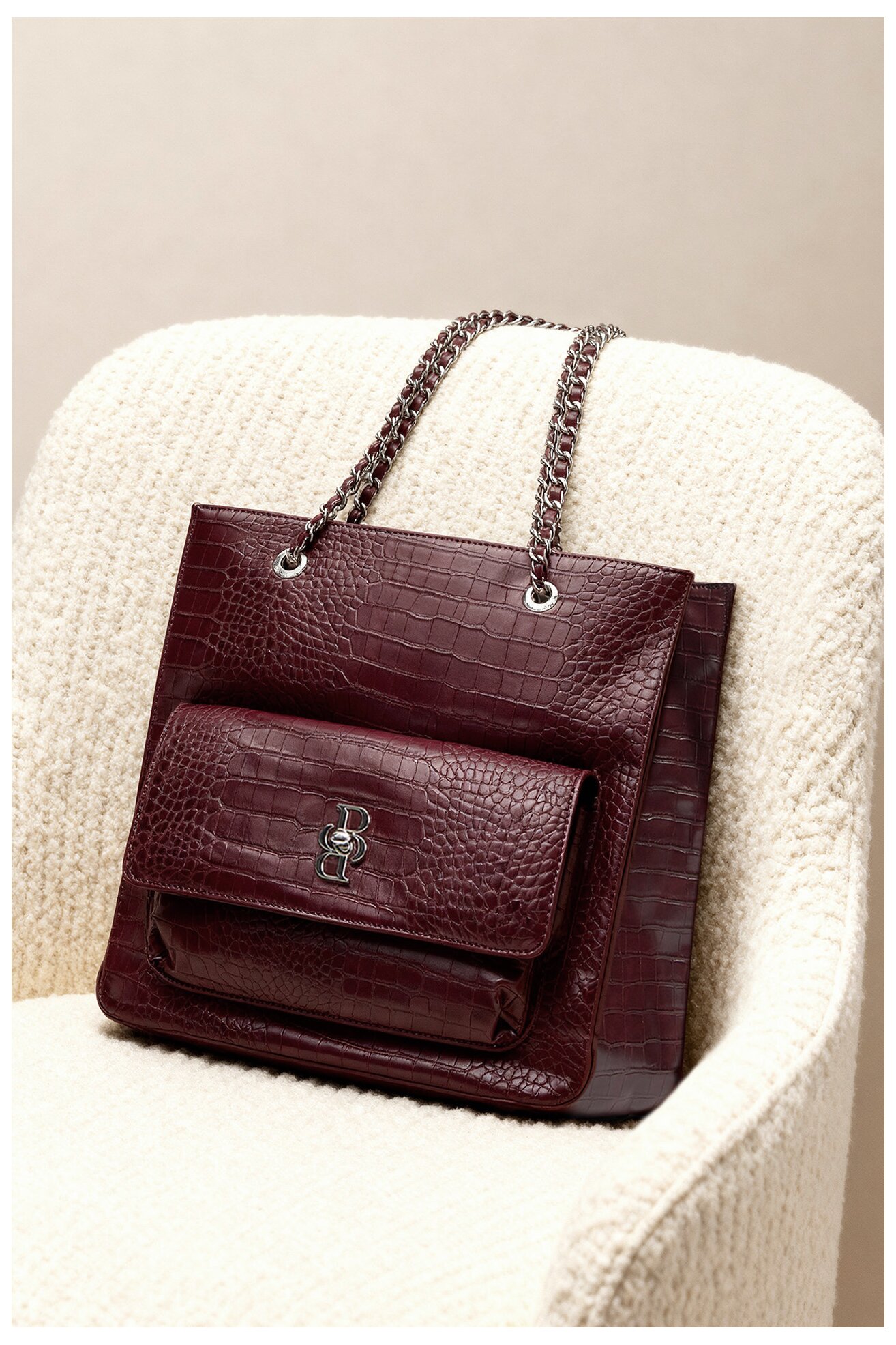 Kézitáska Badura C-ALANA-LDA7976 BORDÓ