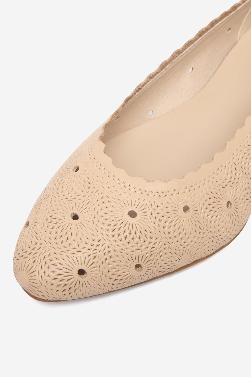 Lasocki - Baleriny skórzane - 5906751749227