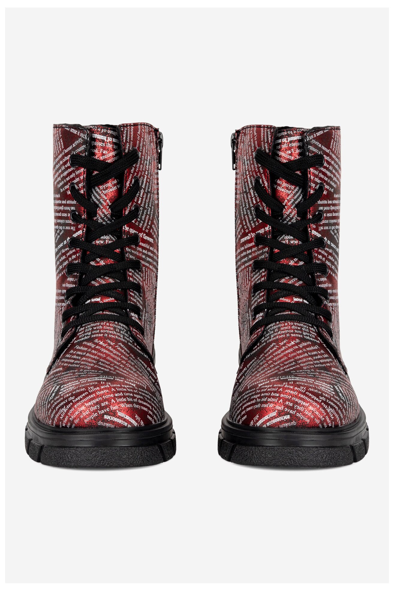 Trzewiki Rieker Z9120-35 Czerwony