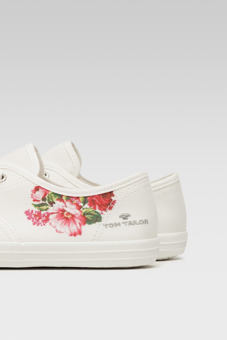 
                Tom Tailor - Trampki z printem białe - 5904248538545