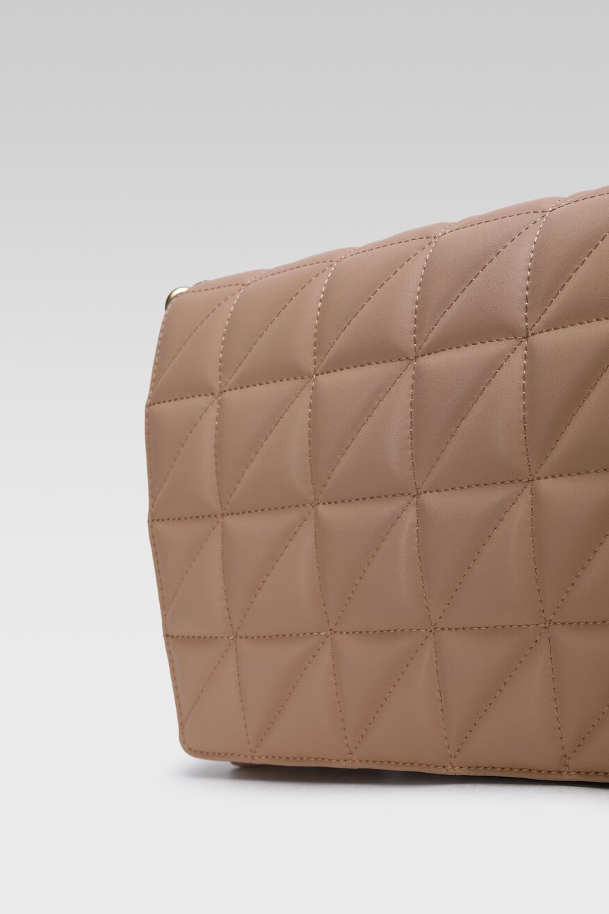 Badura - Torebka skórzana pikowana - 5904248532543