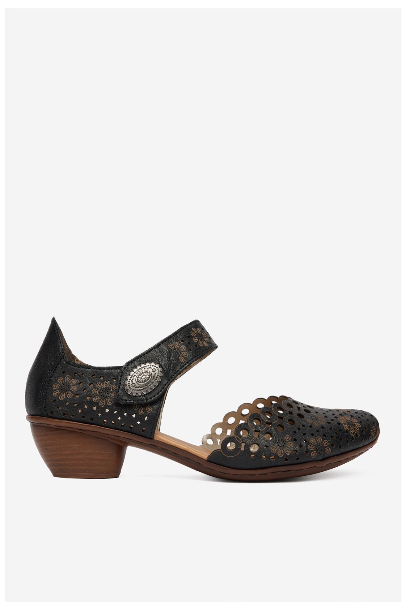 Елегантни обувки Rieker CEO-43753-00 ЧЕРЕН