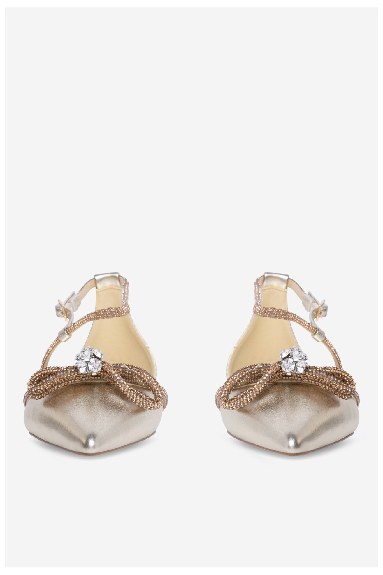 Baleríny EVA MINGE COMO-V1381-813-1 ZLATÁ