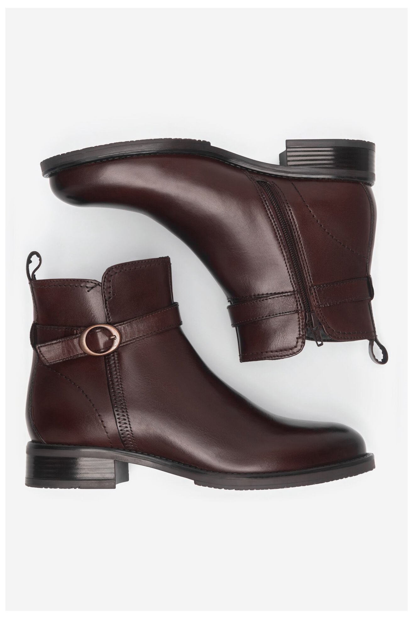 Botki Lasocki WB-DAFFY-44 Brązowy ciemny