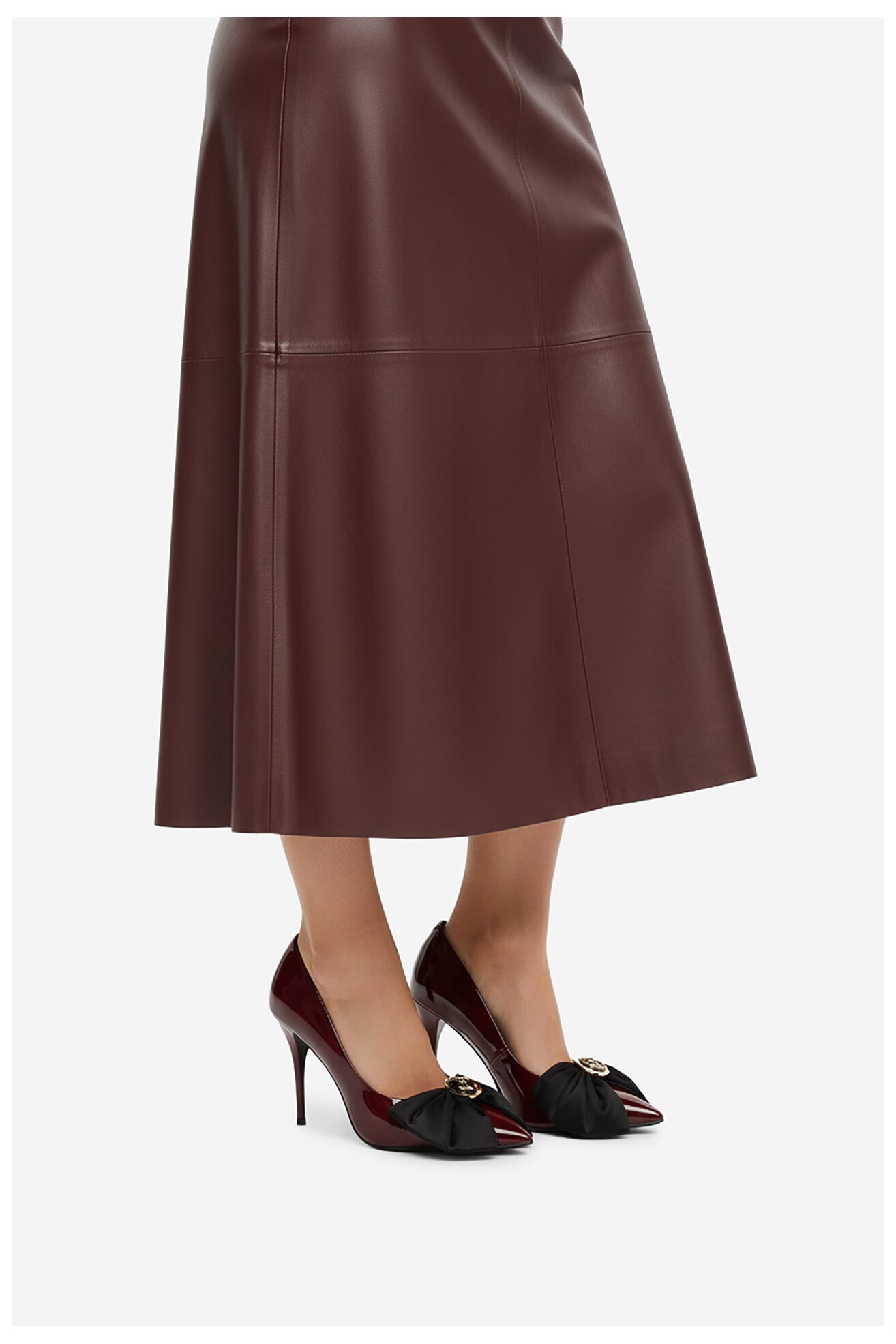 Czółenka EVA MINGE EO-KARA-163-1-1 Bordowy