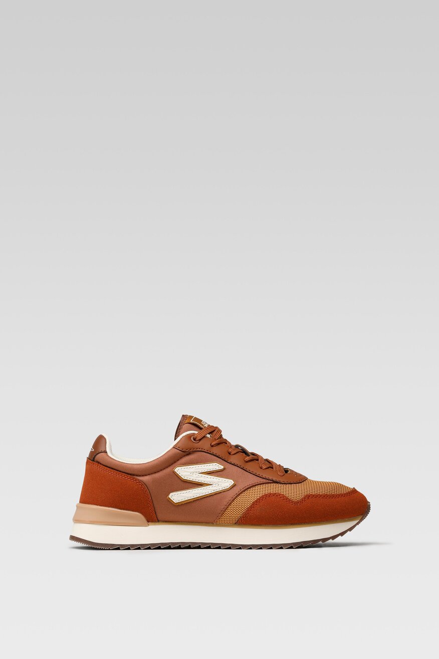 
                Sprandi - Obuwie sportowe brązowe sznurowane - 5903698939278