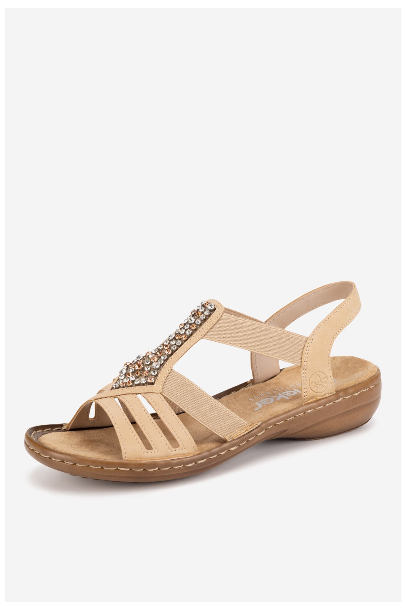 Sandały Rieker 60803-20 Brązowy