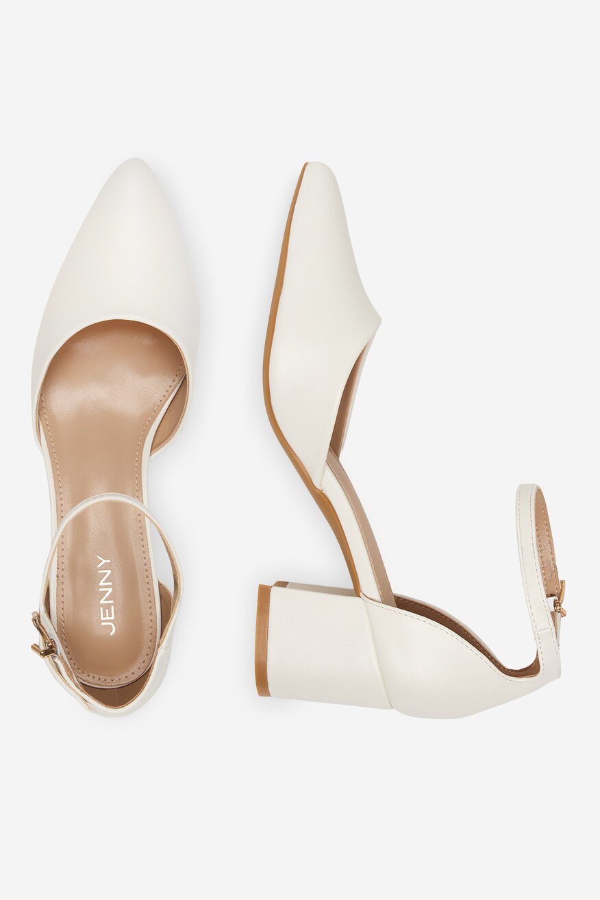 
                Pantofi cu toc Jenny ALB - 5906751556528