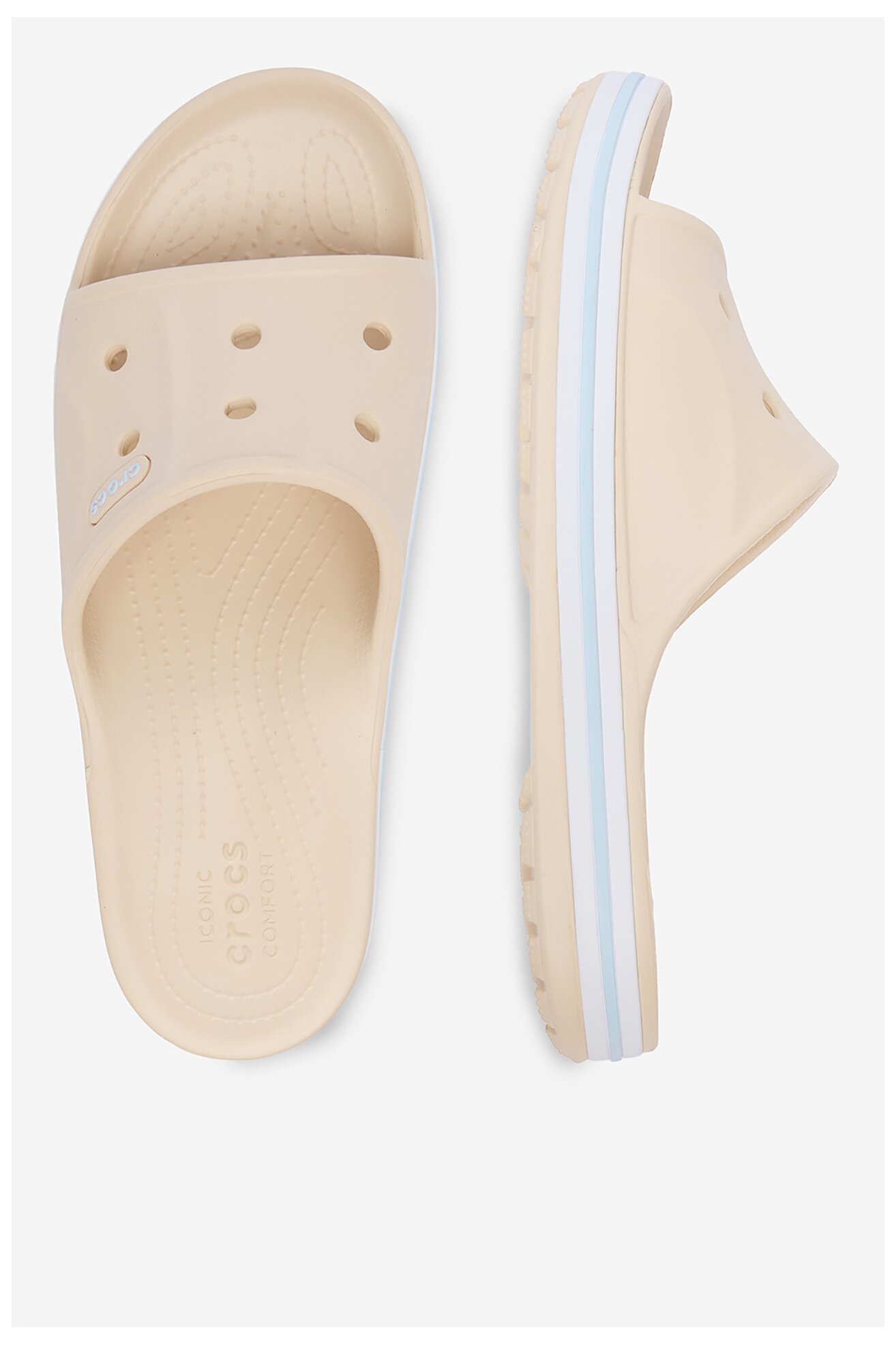 Klapki basenowe Crocs C-BAYABAND SLIDE 205392-1LI Beżowy