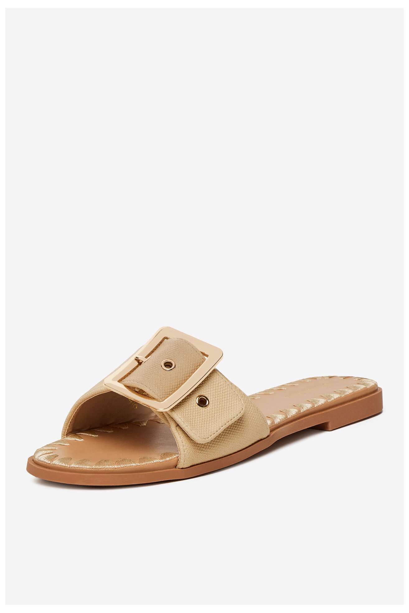 Klapki DeeZee 760-4 Beżowy