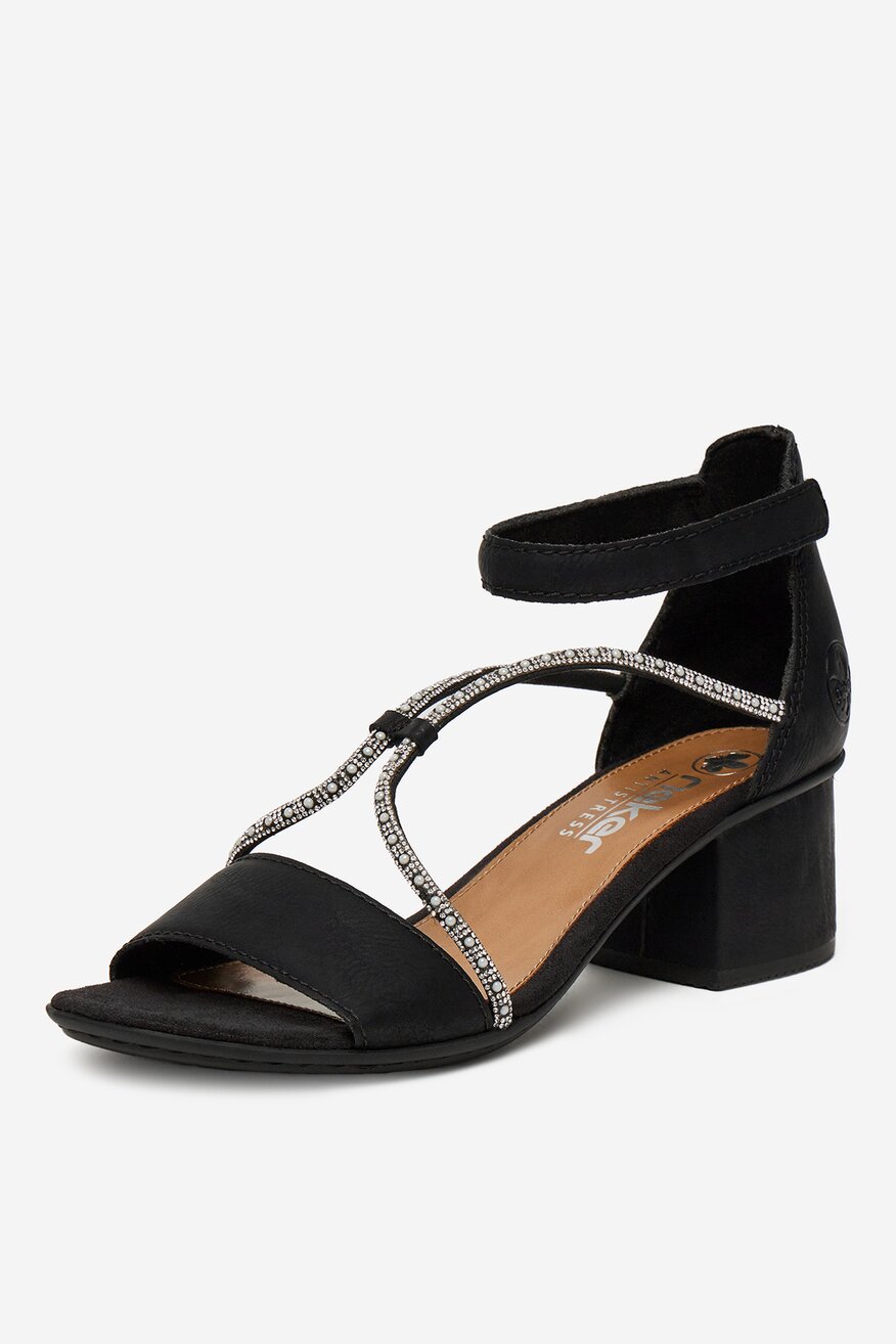 
                Rieker - Sandały na słupku - 2230078394352