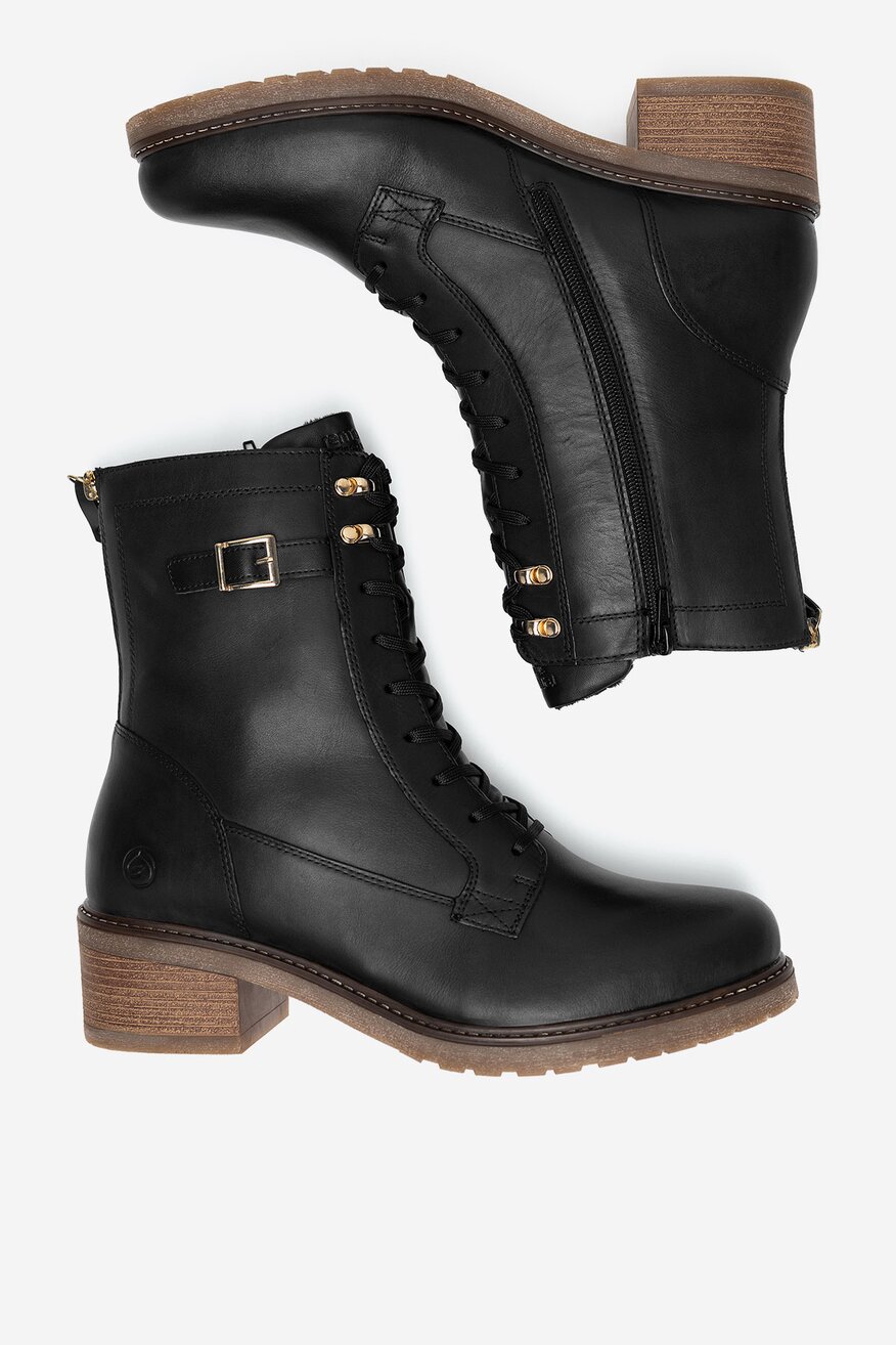 Remonte - Trzewiki skórzane ocieplane - 2230068912214