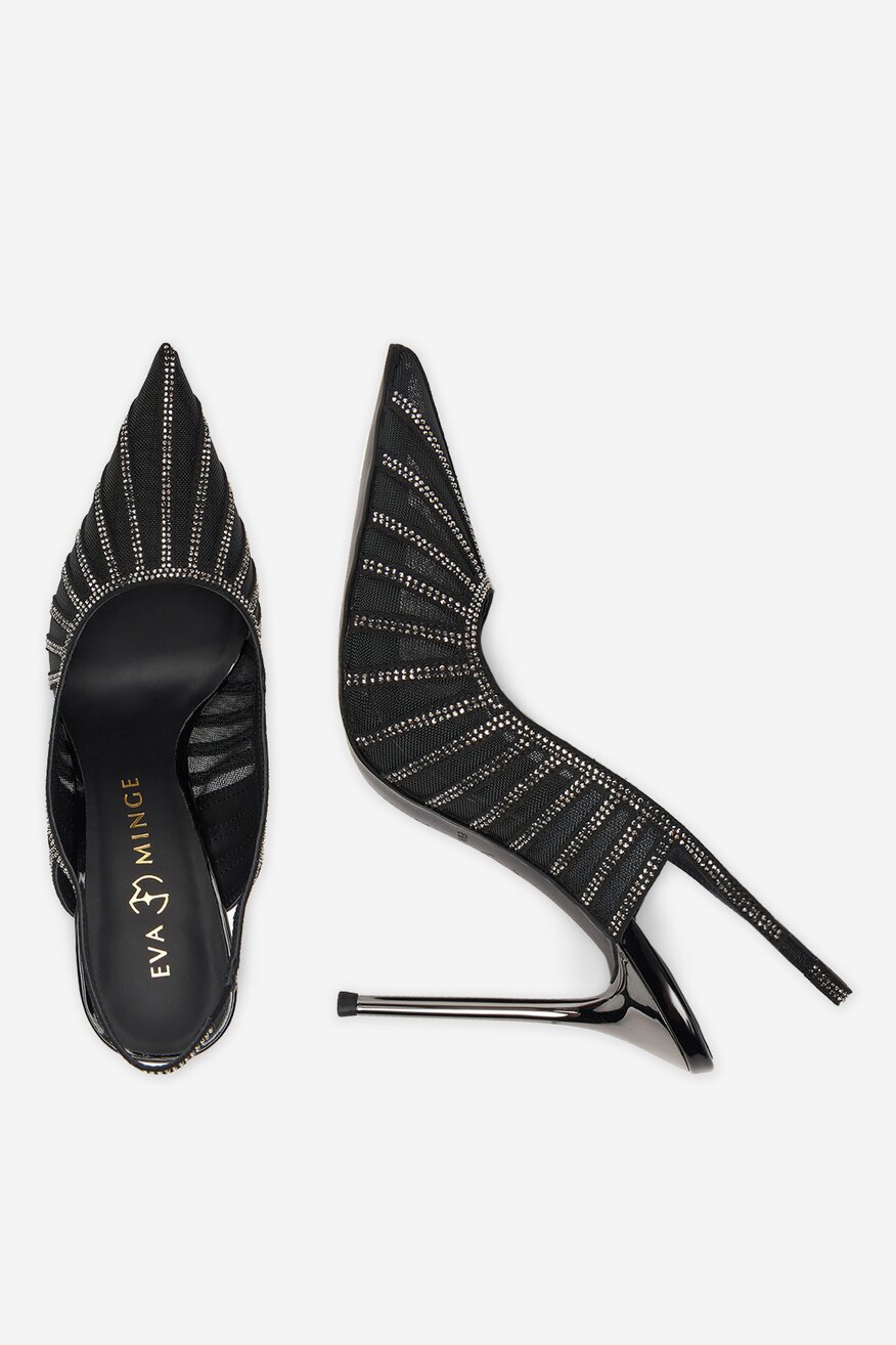 Pantofi cu toc EVA MINGE NEGRU - 5906751342923