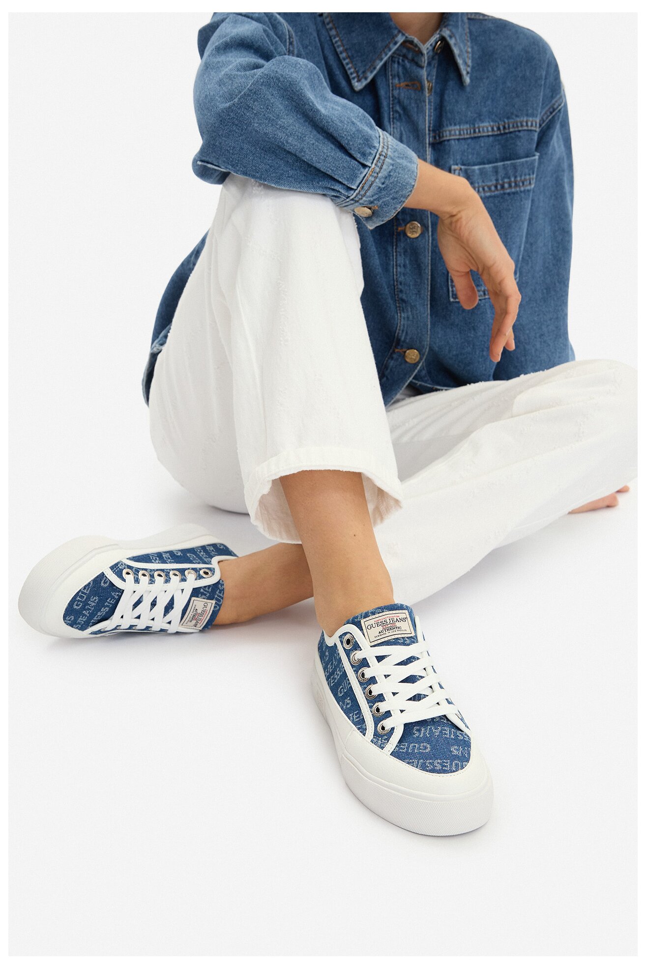 Півкеди GUESS JEANS CWBEO-GJ13456 ГОЛУБИЙ