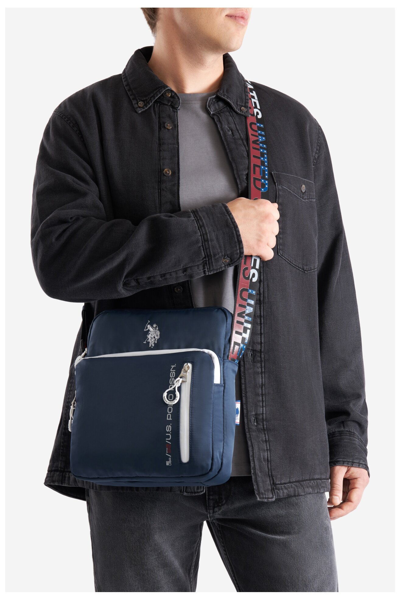 Torba męska U.S. POLO ASSN. BIUXT5682MIA Granatowy