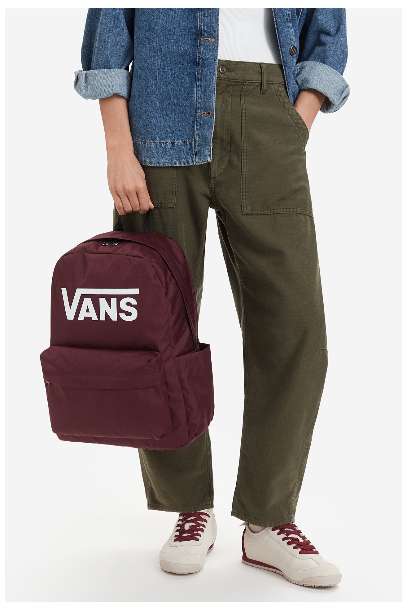 Plecak Vans C-OLD SKOOL PRINT VN000H504QU1 Bordowy