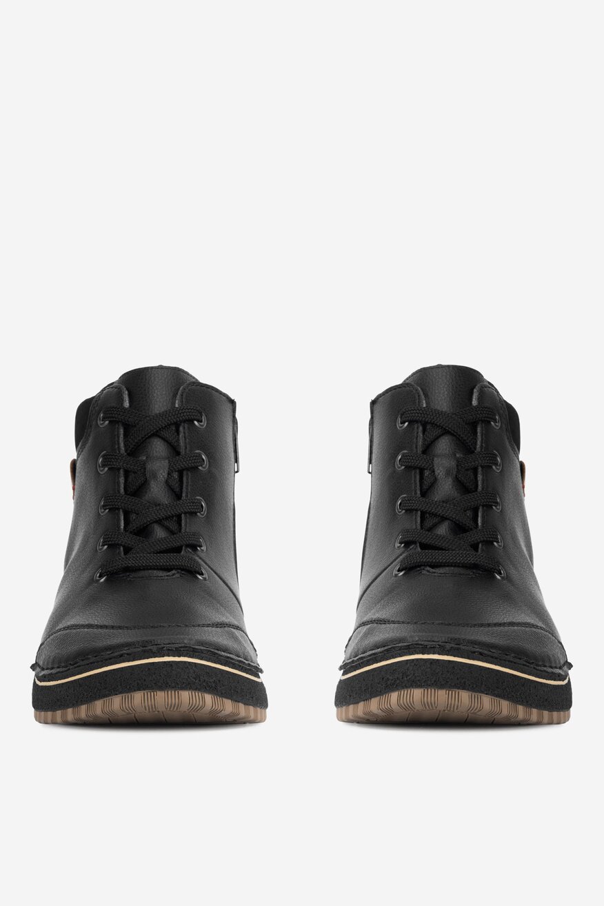 Rieker - Trzewiki skórzane ocieplane - 2230062978971