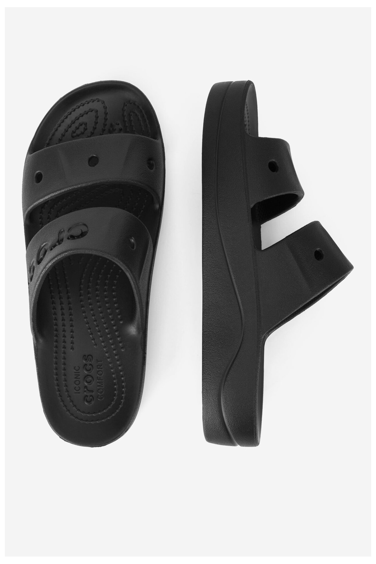 Șlapi pentru bazin Crocs BAYA PLATFORM SANDAL 208188-001 NEGRU
