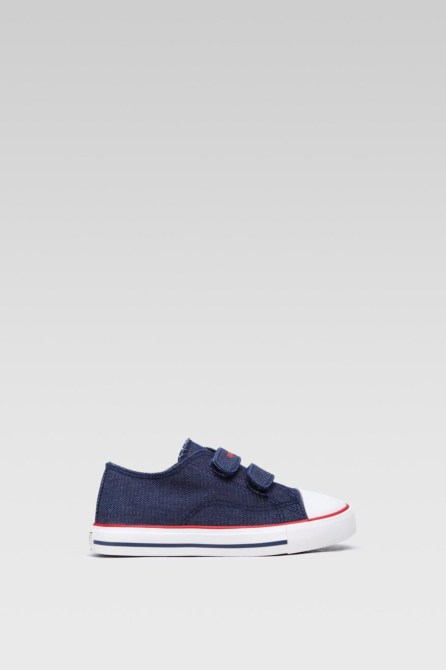 
                Sprandi - Trampki metaliczne granatowe - 5904248615208