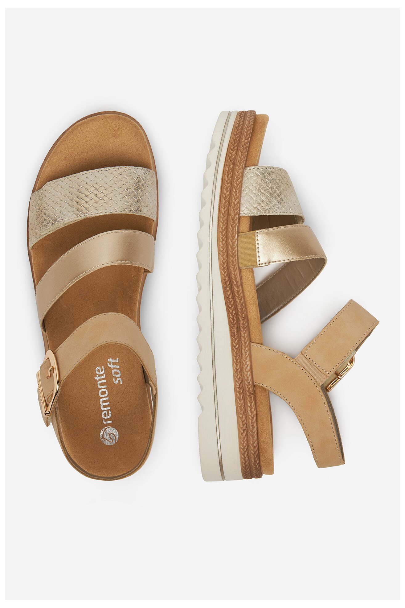 Sandały Remonte D0Q55-91 Beżowy