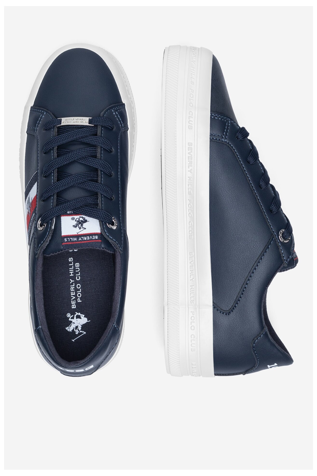 Trampki Beverly Hills Polo Club V12-721 Granatowy