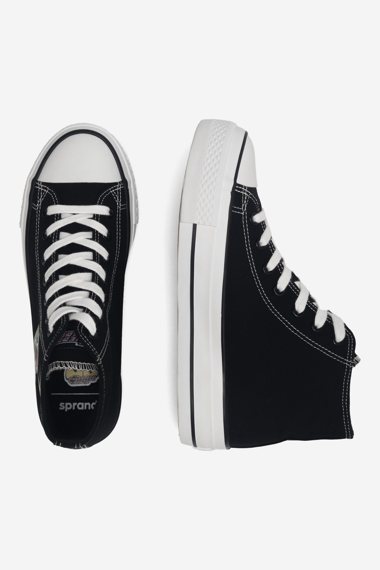 Trampki Sprandi GP40-AW23-119WBPPG-A Czarny