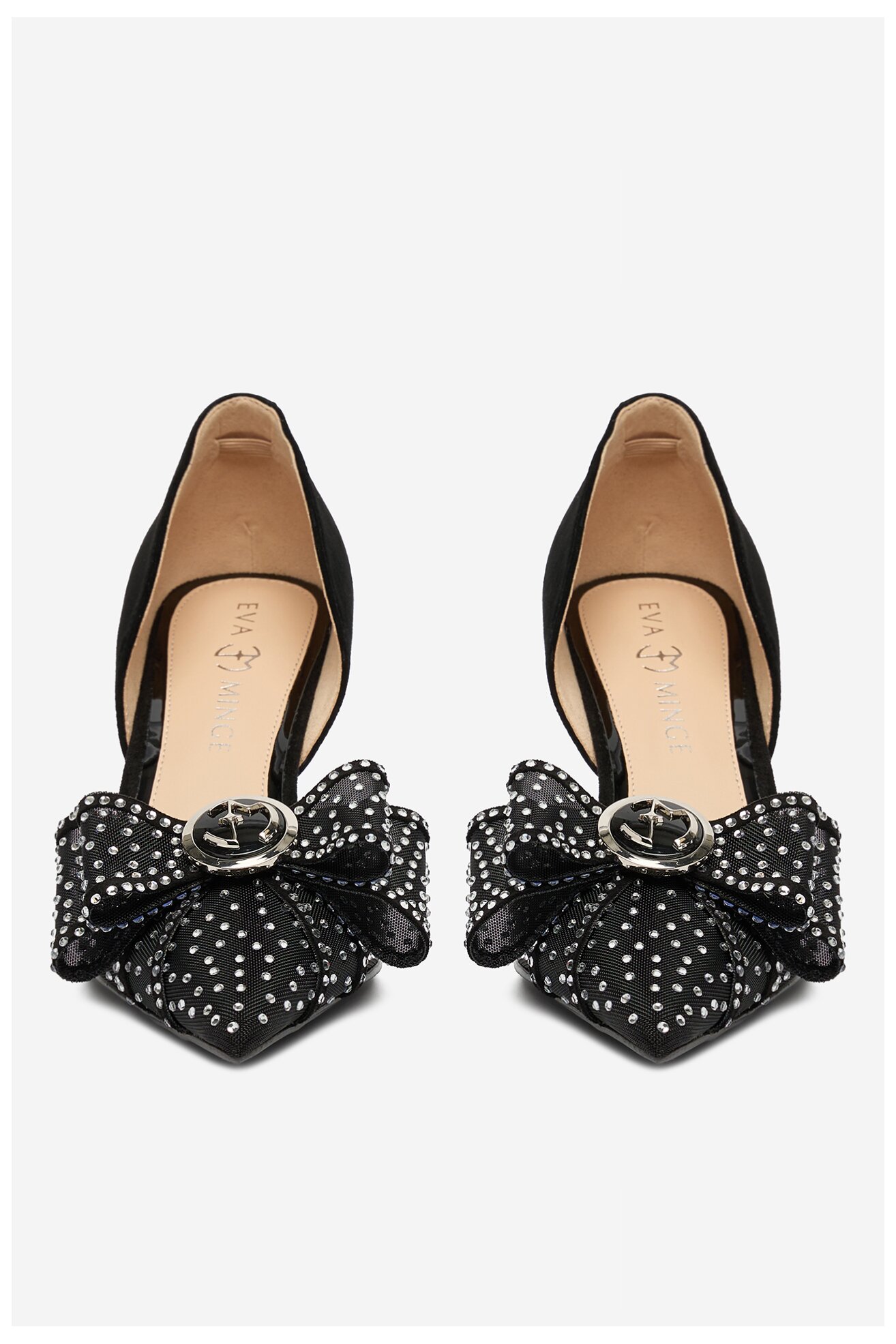 Czółenka EVA MINGE EO-AVA-78096-202 Czarny