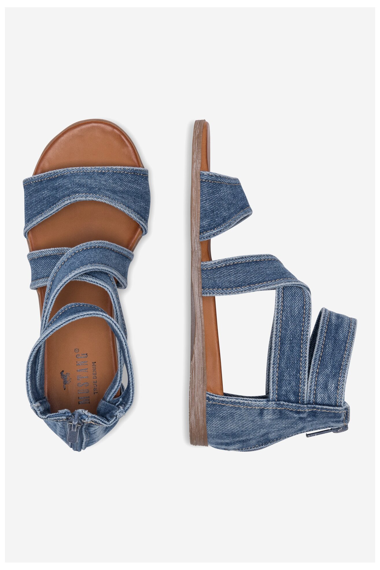 Sandały Mustang 1424-806 Jeansowy