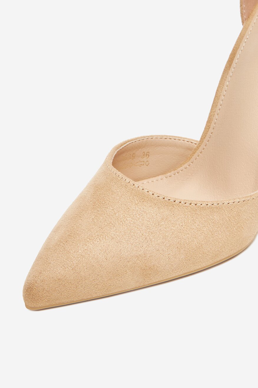 Pantofi cu toc DeeZee BEJ - 5906751076415