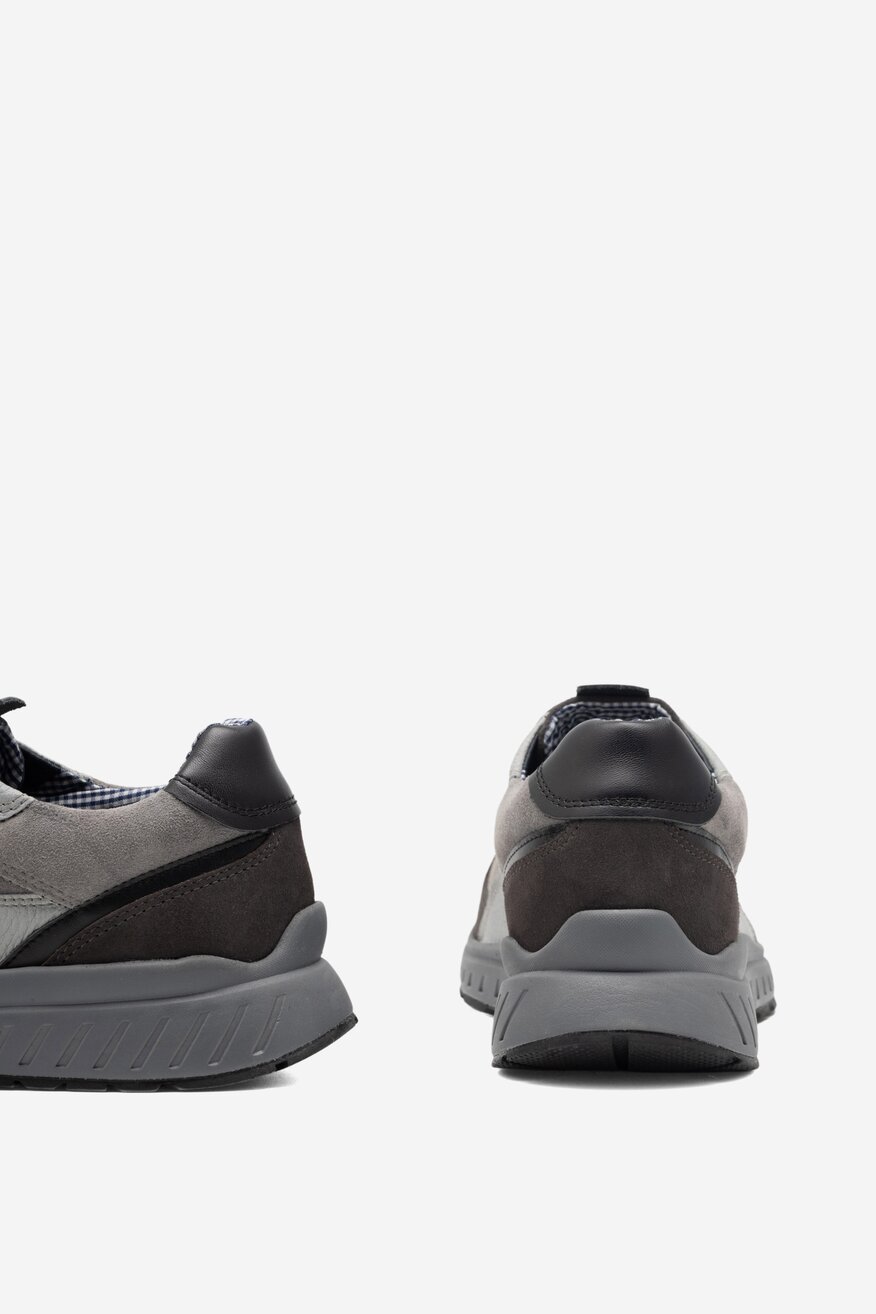 Lasocki - Skórzane półbuty szare - 5904862760506