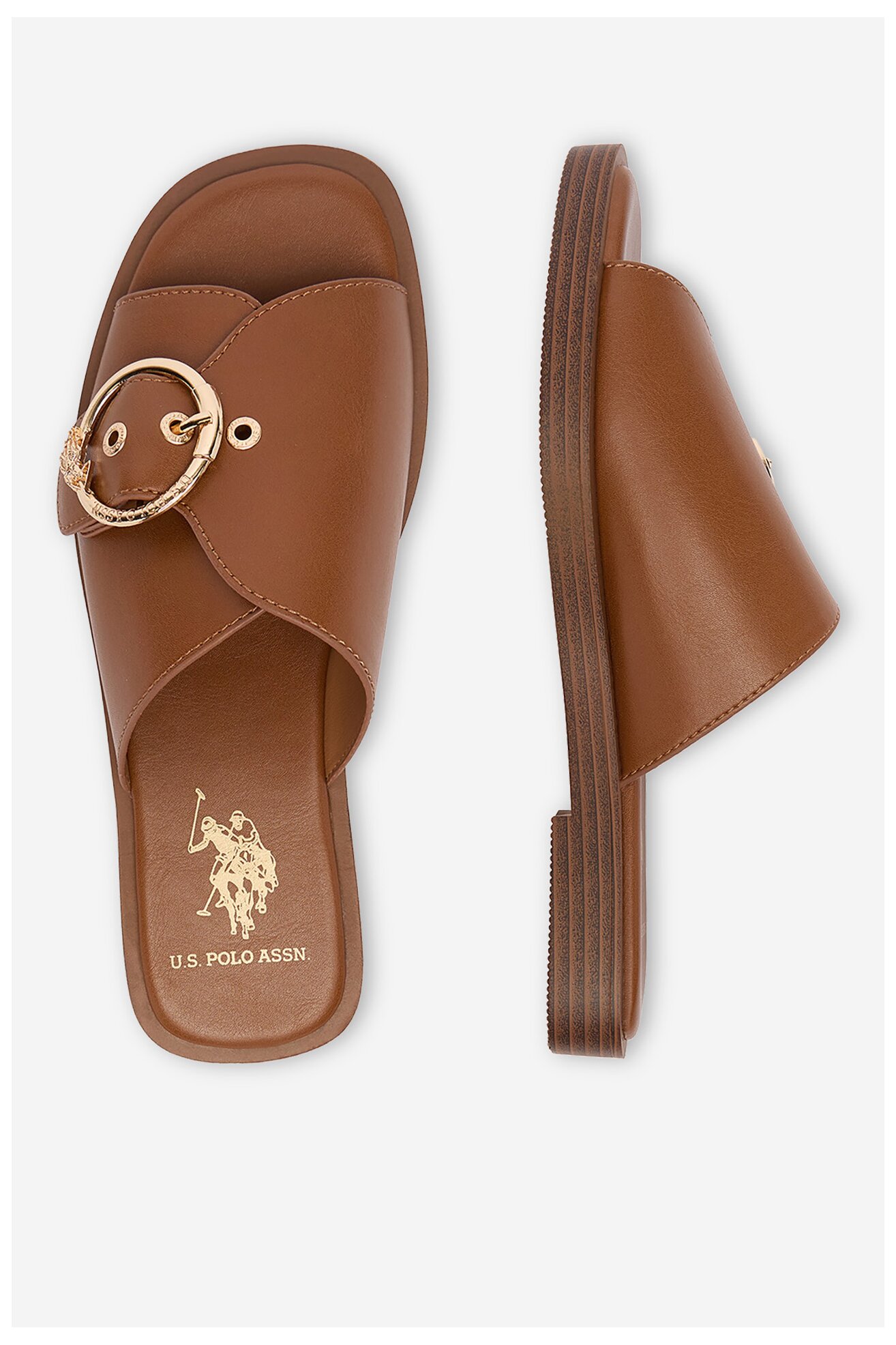 Sandały U.S. POLO ASSN. EO-MARINA002W/6Y1 Camel
